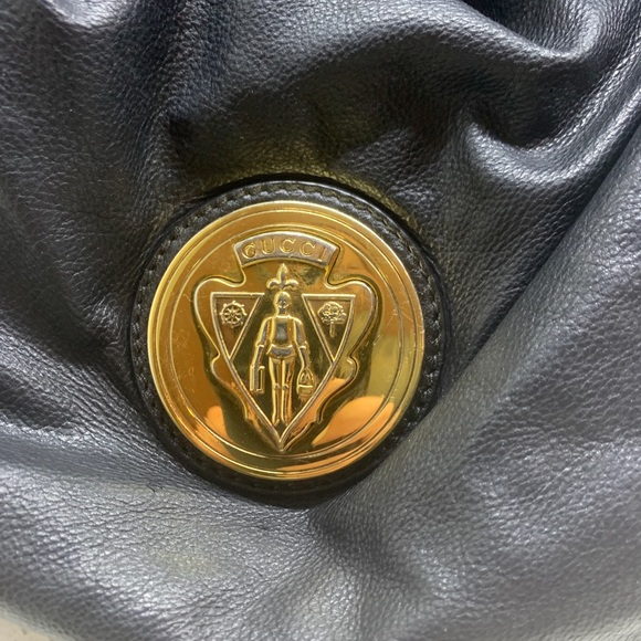 ❌SOLD❌ Gucci Hysteria Black Leather Calf Skin Hobo Bag - Picture 3 of 8